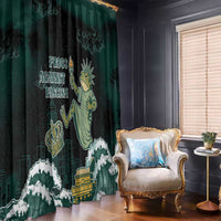 Frogs Against Fascism Window Curtain No Kings Funny Portland Frog Protest - Wonder Print Shop