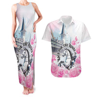 Kentucky Horse Race Couples Matching Tank Maxi Dress and Hawaiian Shirt Race For The Roses Churchill Downs