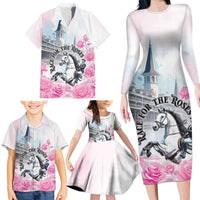Kentucky Horse Race Family Matching Long Sleeve Bodycon Dress and Hawaiian Shirt Race For The Roses Churchill Downs