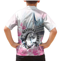 Kentucky Horse Race Family Matching Mermaid Dress and Hawaiian Shirt Race For The Roses Churchill Downs