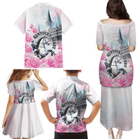 Kentucky Horse Race Family Matching Puletasi and Hawaiian Shirt Race For The Roses Churchill Downs