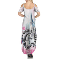 Kentucky Horse Race Family Matching Summer Maxi Dress and Hawaiian Shirt Race For The Roses Churchill Downs