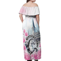 Kentucky Horse Race Off Shoulder Maxi Dress Race For The Roses Churchill Downs