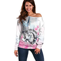 Kentucky Horse Race Off Shoulder Sweater Race For The Roses Churchill Downs