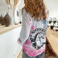 Kentucky Horse Race Women Casual Shirt Race For The Roses Churchill Downs