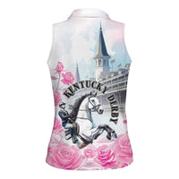 Kentucky Horse Race Women Sleeveless Polo Shirt Race For The Roses Churchill Downs