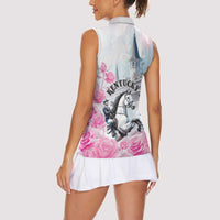 Kentucky Horse Race Women Sleeveless Polo Shirt Race For The Roses Churchill Downs