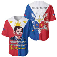 Philippines Filipinos Baseball Jersey Jose Rizal Flag Style