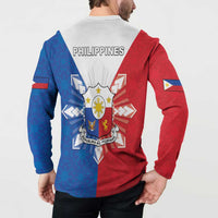 Philippines Filipinos Button Sweatshirt Jose Rizal Flag Style