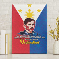 Philippines Filipinos Canvas Wall Art Jose Rizal Flag Style