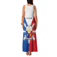 Philippines Filipinos Family Matching Tank Maxi Dress and Hawaiian Shirt Jose Rizal Flag Style