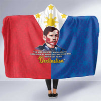 Philippines Filipinos Hooded Blanket Jose Rizal Flag Style