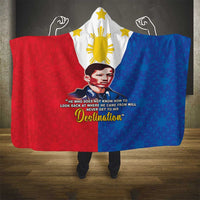 Philippines Filipinos Hooded Blanket Jose Rizal Flag Style