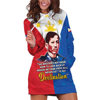 Philippines Filipinos Hoodie Dress Jose Rizal Flag Style