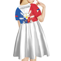Philippines Filipinos Kid Short Sleeve Dress Jose Rizal Flag Style