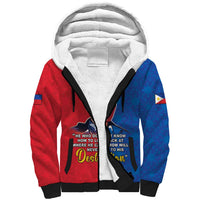 Philippines Filipinos Sherpa Hoodie Jose Rizal Flag Style