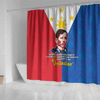 Philippines Filipinos Shower Curtain Jose Rizal Flag Style