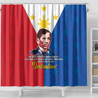 Philippines Filipinos Shower Curtain Jose Rizal Flag Style