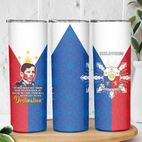Philippines Filipinos Skinny Tumbler Jose Rizal Flag Style
