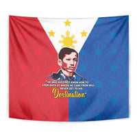 Philippines Filipinos Tapestry Jose Rizal Flag Style