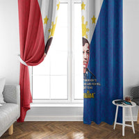 Philippines Filipinos Window Curtain Jose Rizal Flag Style
