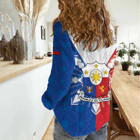 Philippines Filipinos Women Casual Shirt Jose Rizal Flag Style