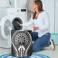 Philippines Batok Tribal Inspired Tattoo Black Laundry Basket