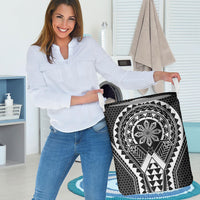 Philippines Batok Tribal Inspired Tattoo Black Laundry Basket