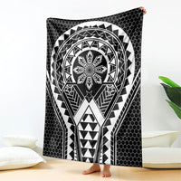 Philippines Batok Tribal Inspired Tattoo Black Blanket