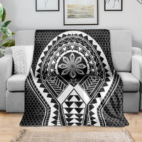 Philippines Batok Tribal Inspired Tattoo Black Blanket
