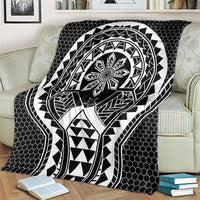 Philippines Batok Tribal Inspired Tattoo Black Blanket