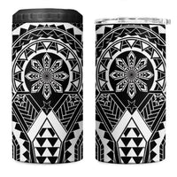 Philippines Batok Tribal Inspired Tattoo Black 4 in 1 Can Cooler Tumbler