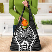 Philippines Batok Tribal Inspired Tattoo Black Grocery Bag