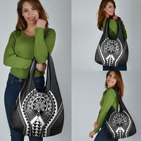 Philippines Batok Tribal Inspired Tattoo Black Grocery Bag