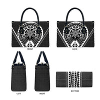 Philippines Batok Tribal Inspired Tattoo Black Leather Bag