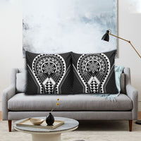 Philippines Batok Tribal Inspired Tattoo Black Pillow Cover