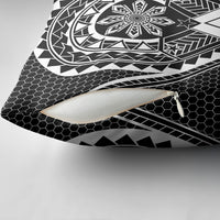 Philippines Batok Tribal Inspired Tattoo Black Pillow Cover