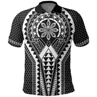 Philippines Batok Tribal Inspired Tattoo Black Polo Shirt