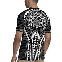 Philippines Batok Tribal Inspired Tattoo Black Rugby Jersey