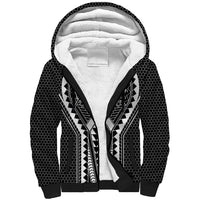 Philippines Batok Tribal Inspired Tattoo Black Sherpa Hoodie