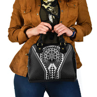 Philippines Batok Tribal Inspired Tattoo Black Shoulder Handbag