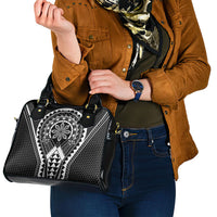 Philippines Batok Tribal Inspired Tattoo Black Shoulder Handbag