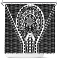 Philippines Batok Tribal Inspired Tattoo Black Shower Curtain