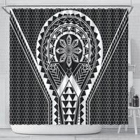 Philippines Batok Tribal Inspired Tattoo Black Shower Curtain