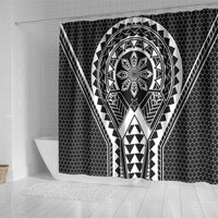 Philippines Batok Tribal Inspired Tattoo Black Shower Curtain