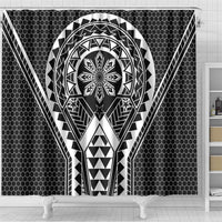 Philippines Batok Tribal Inspired Tattoo Black Shower Curtain
