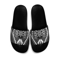 Philippines Batok Tribal Inspired Tattoo Black Slide Sandals