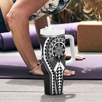 Philippines Batok Tribal Inspired Tattoo Black Tumbler With Handle