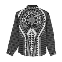 Philippines Batok Tribal Inspired Tattoo Black Women Casual Shirt