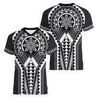 Philippines Batok Tribal Inspired Tattoo Black Women V-Neck T-Shirt
